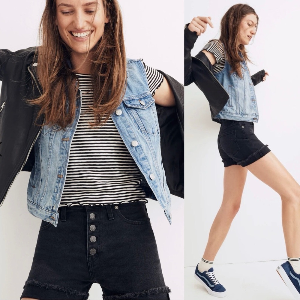 Madewell High-Rise Denim Boyshorts | Size 29